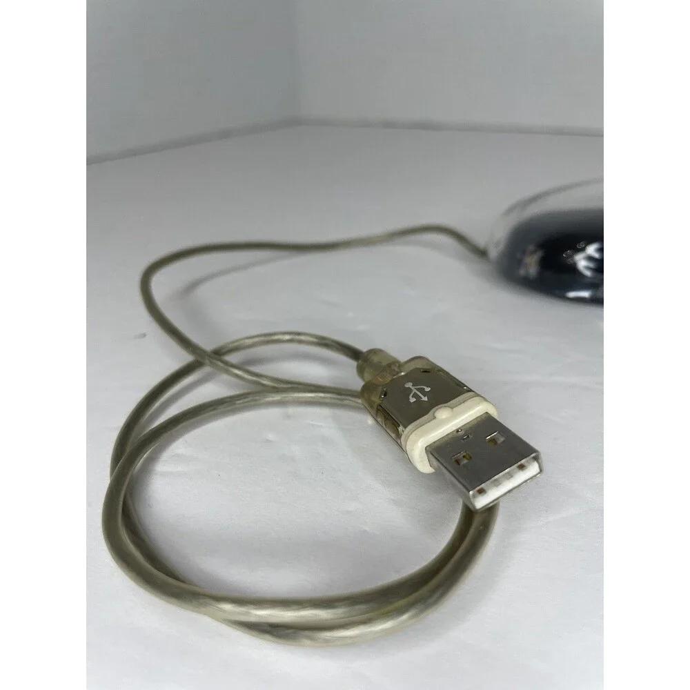 Vintage Apple Pro Mouse M5769 Black Clear USB Wired Optical Tested